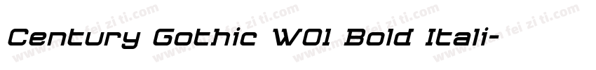 Century Gothic W01 Bold Itali字体转换